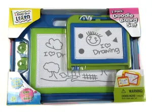 2 PACK DOODLE BOARD SET ASSORTED STYLES..