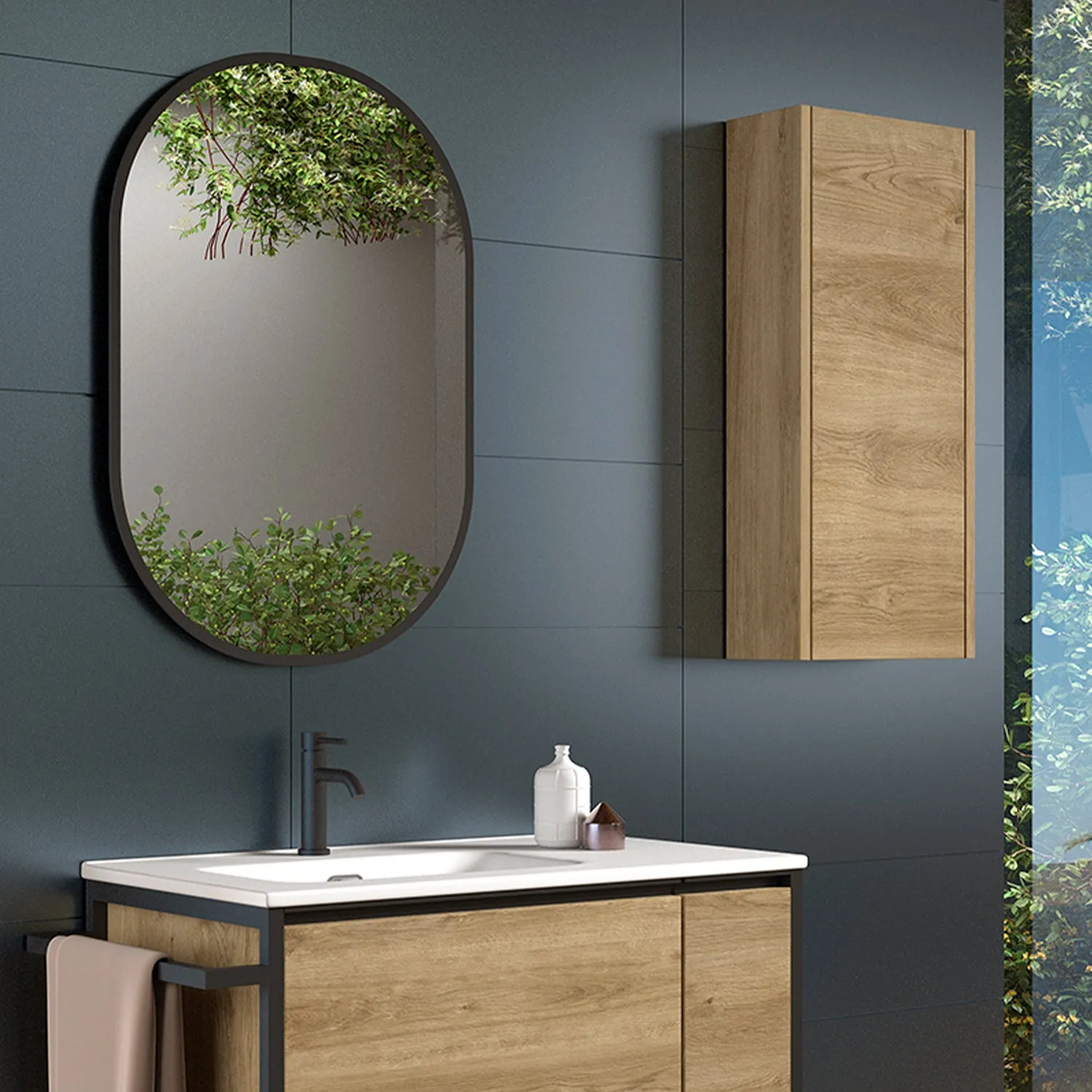 32" Soul Reversible Mirror - Matte Black (DAX-120-SOUL3222-BL)