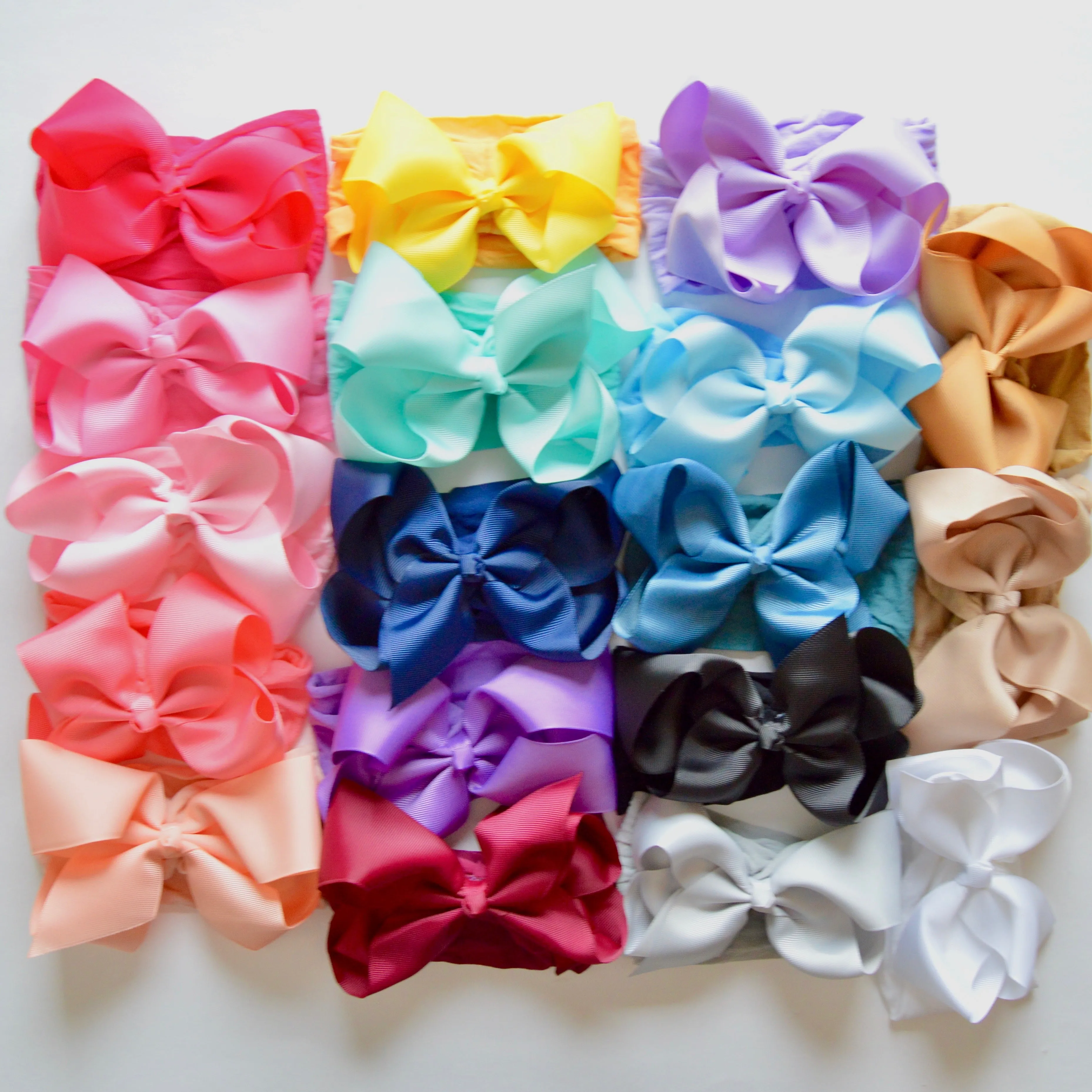6 Inch Ribbon Bow on Wide Nylon