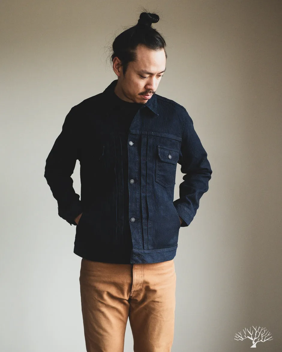 6220 Sashiko Type 2 Jacket - Indigo x Black