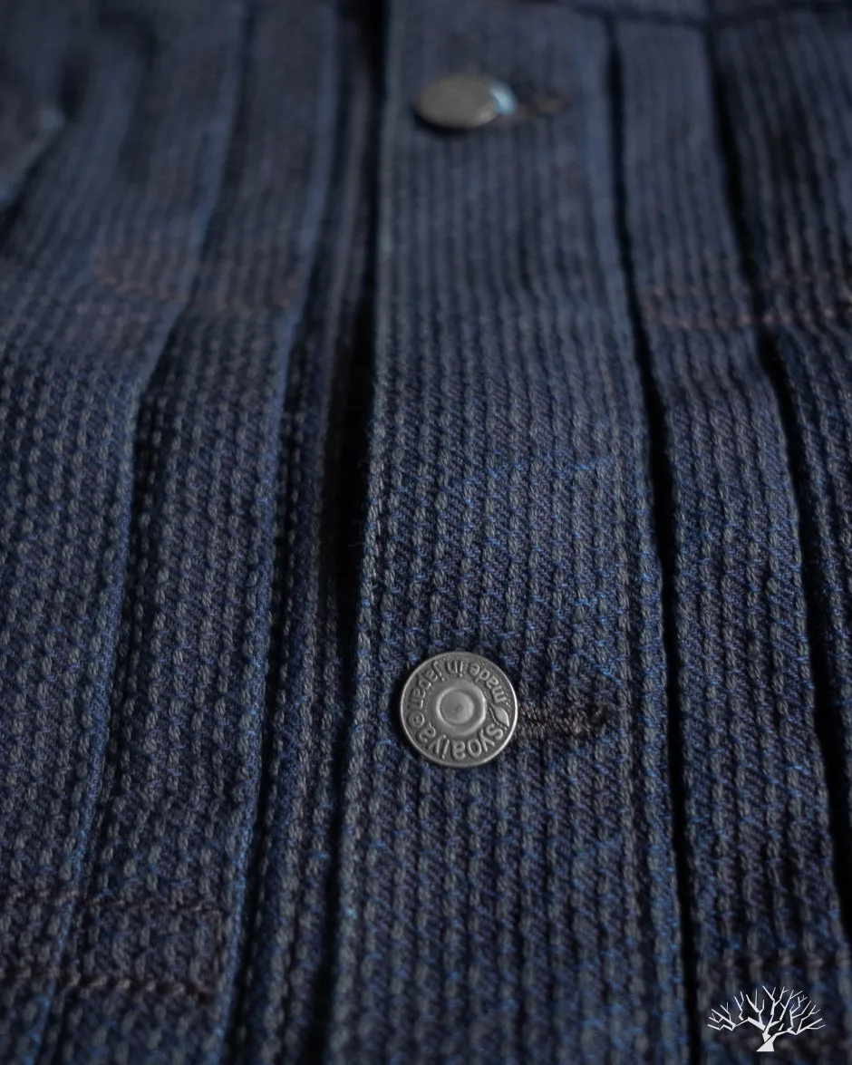 6220 Sashiko Type 2 Jacket - Indigo x Black