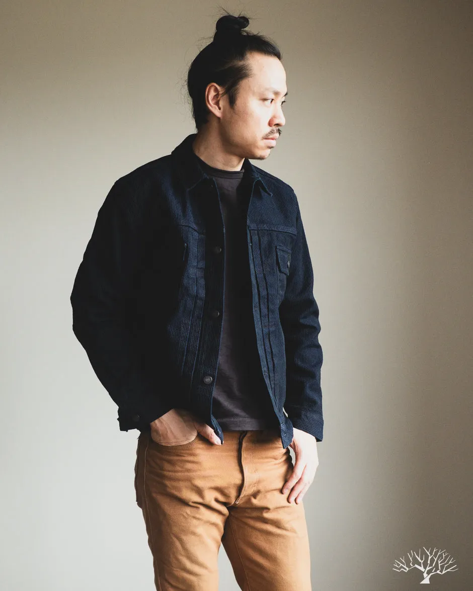6220 Sashiko Type 2 Jacket - Indigo x Black