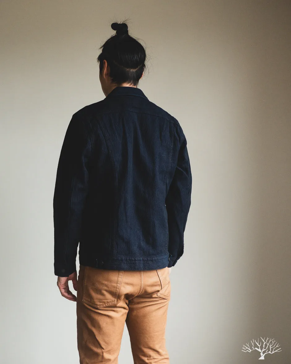 6220 Sashiko Type 2 Jacket - Indigo x Black