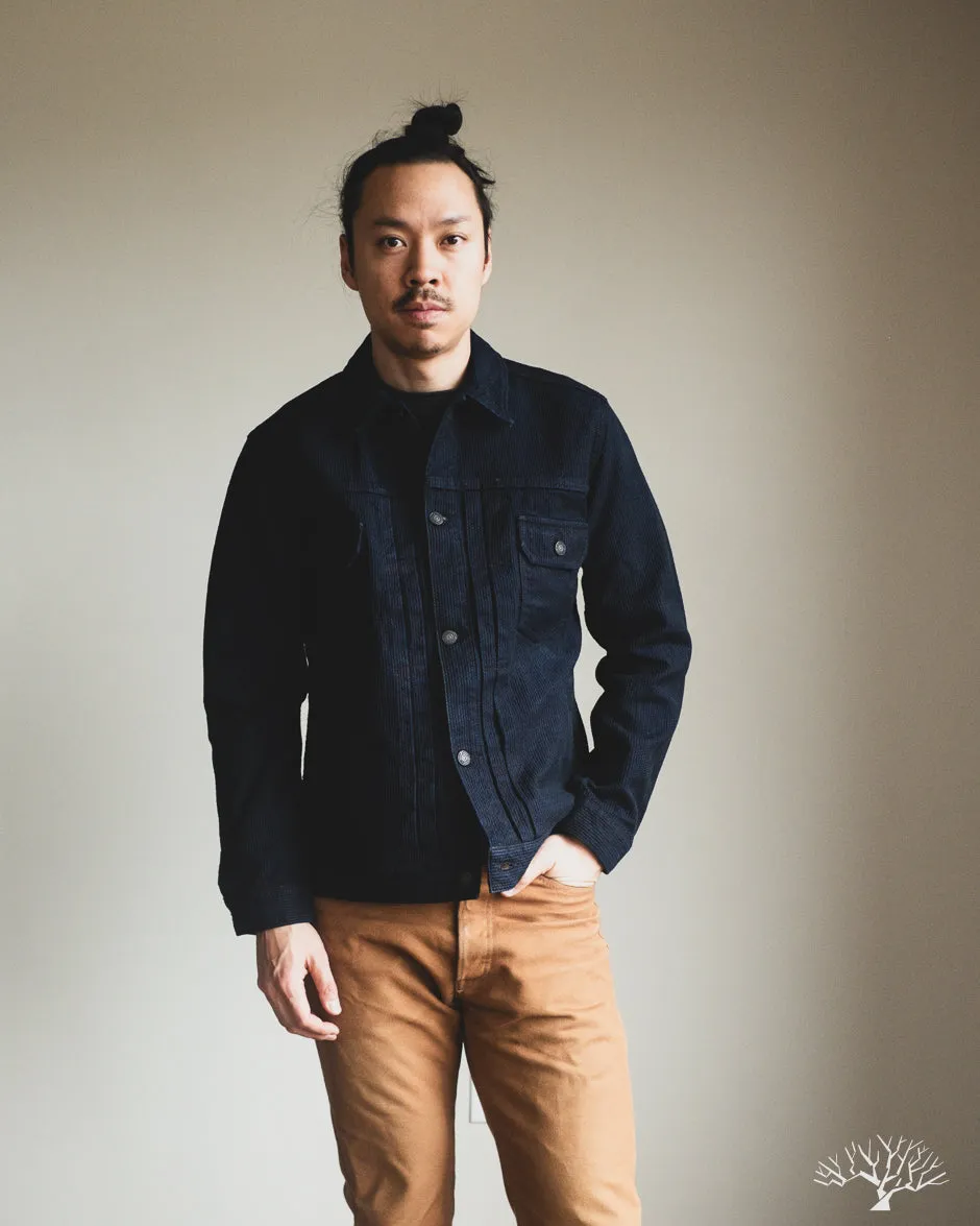 6220 Sashiko Type 2 Jacket - Indigo x Black