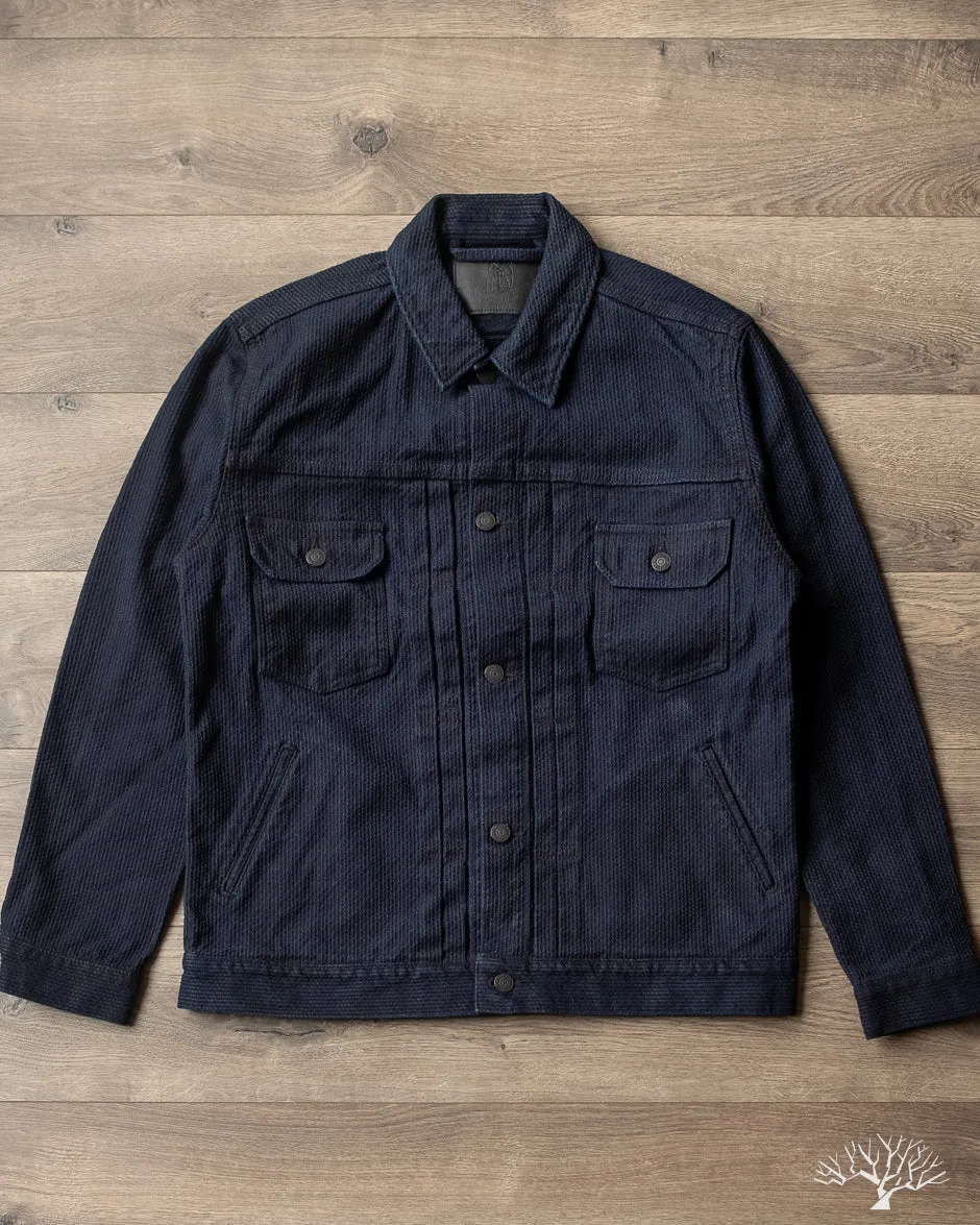 6220 Sashiko Type 2 Jacket - Indigo x Black