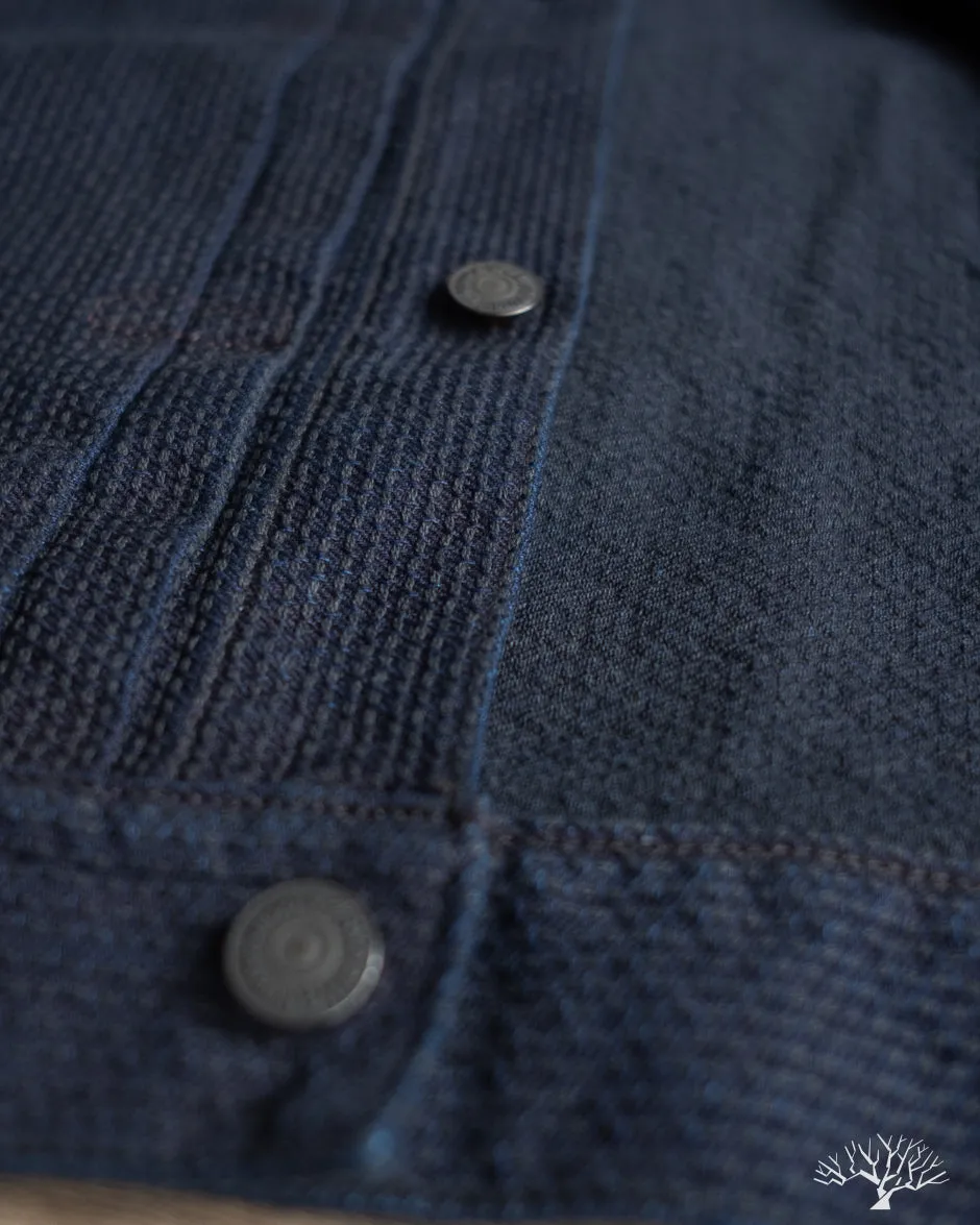 6220 Sashiko Type 2 Jacket - Indigo x Black