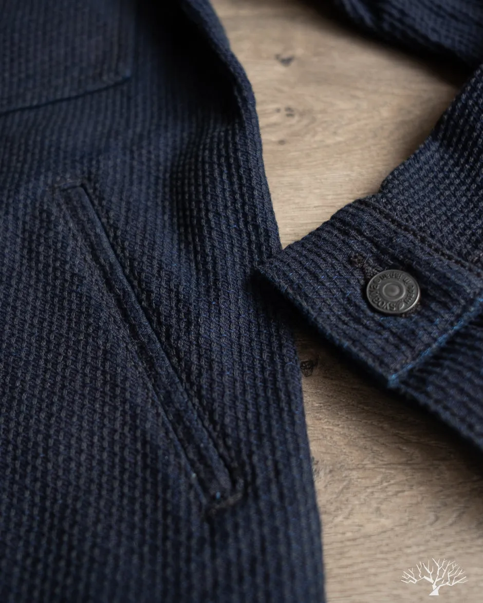 6220 Sashiko Type 2 Jacket - Indigo x Black