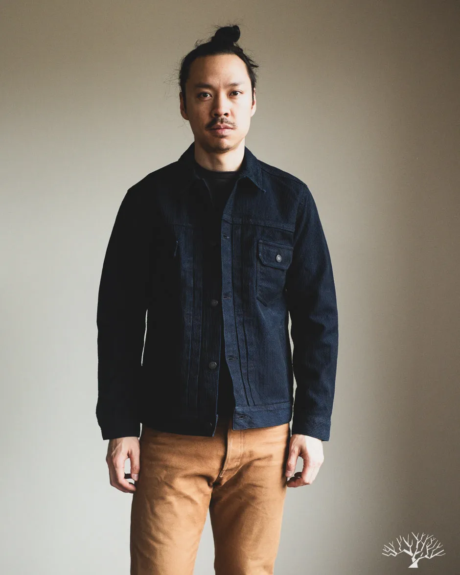 6220 Sashiko Type 2 Jacket - Indigo x Black