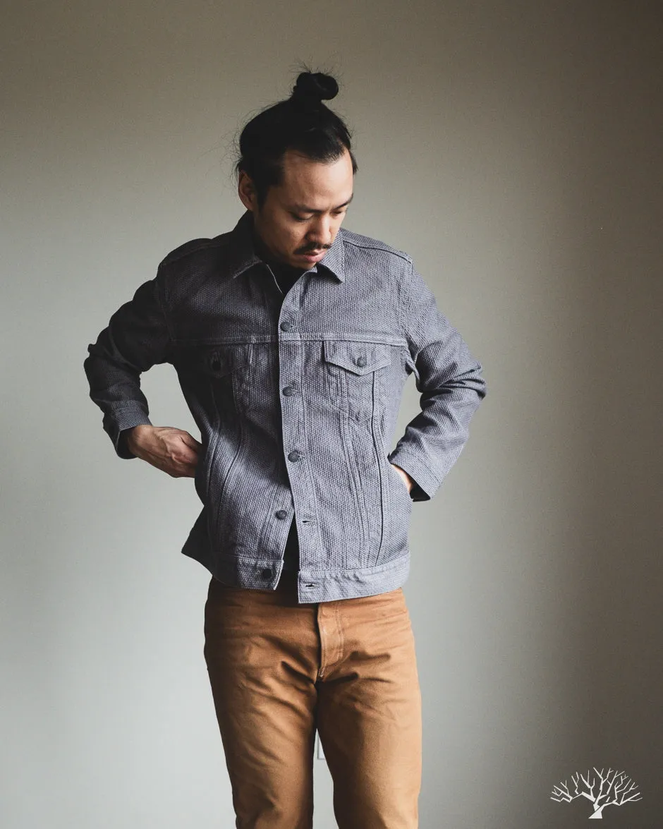 6221 Sashiko Type 3 Jacket - Grey x Black
