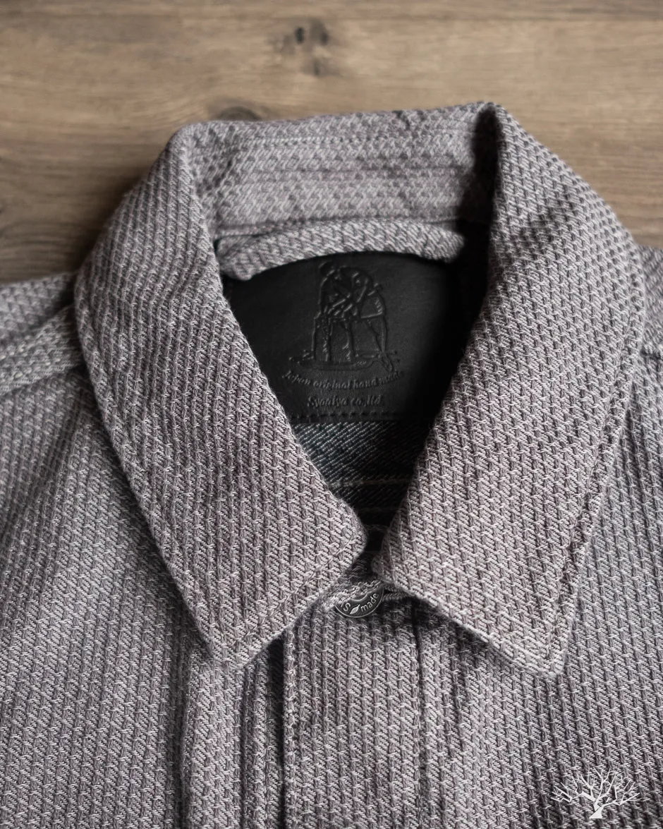 6221 Sashiko Type 3 Jacket - Grey x Black