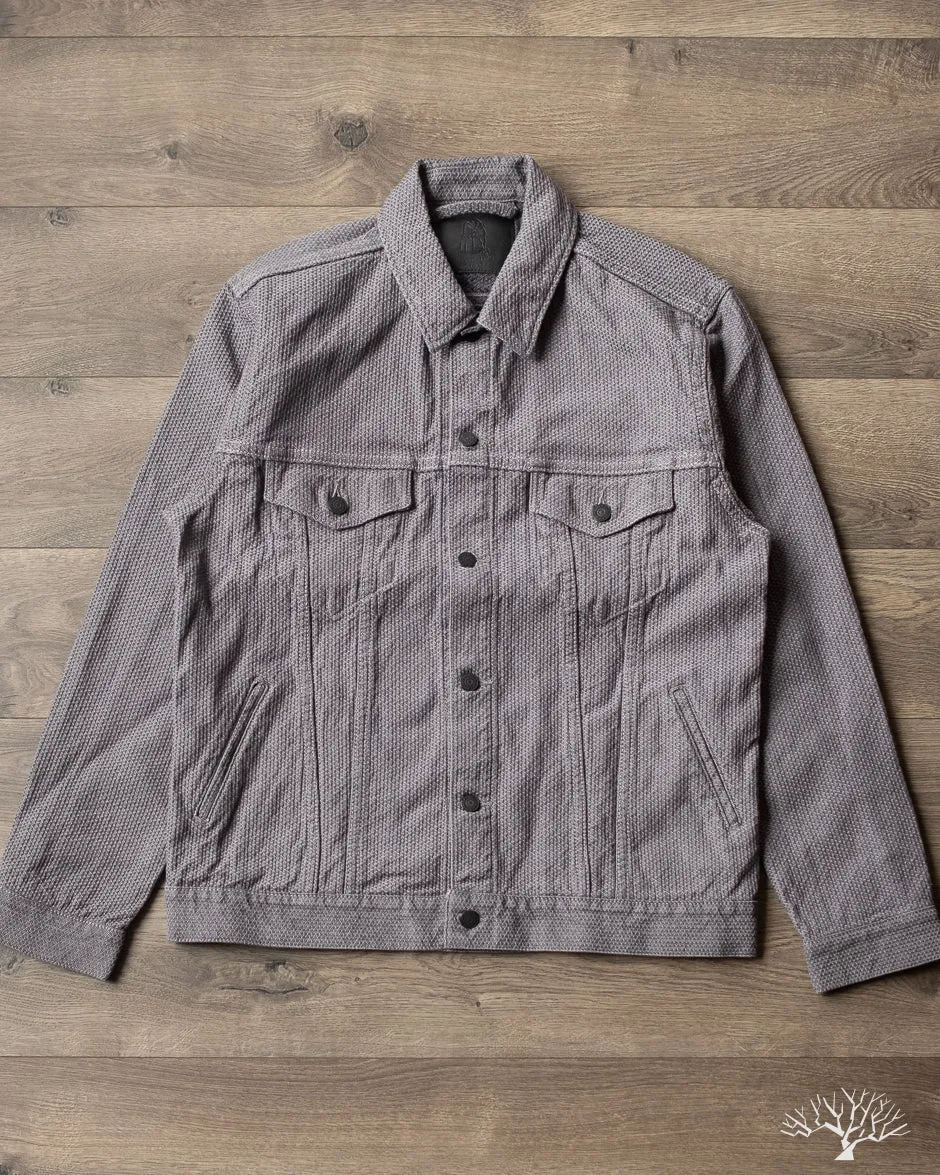 6221 Sashiko Type 3 Jacket - Grey x Black