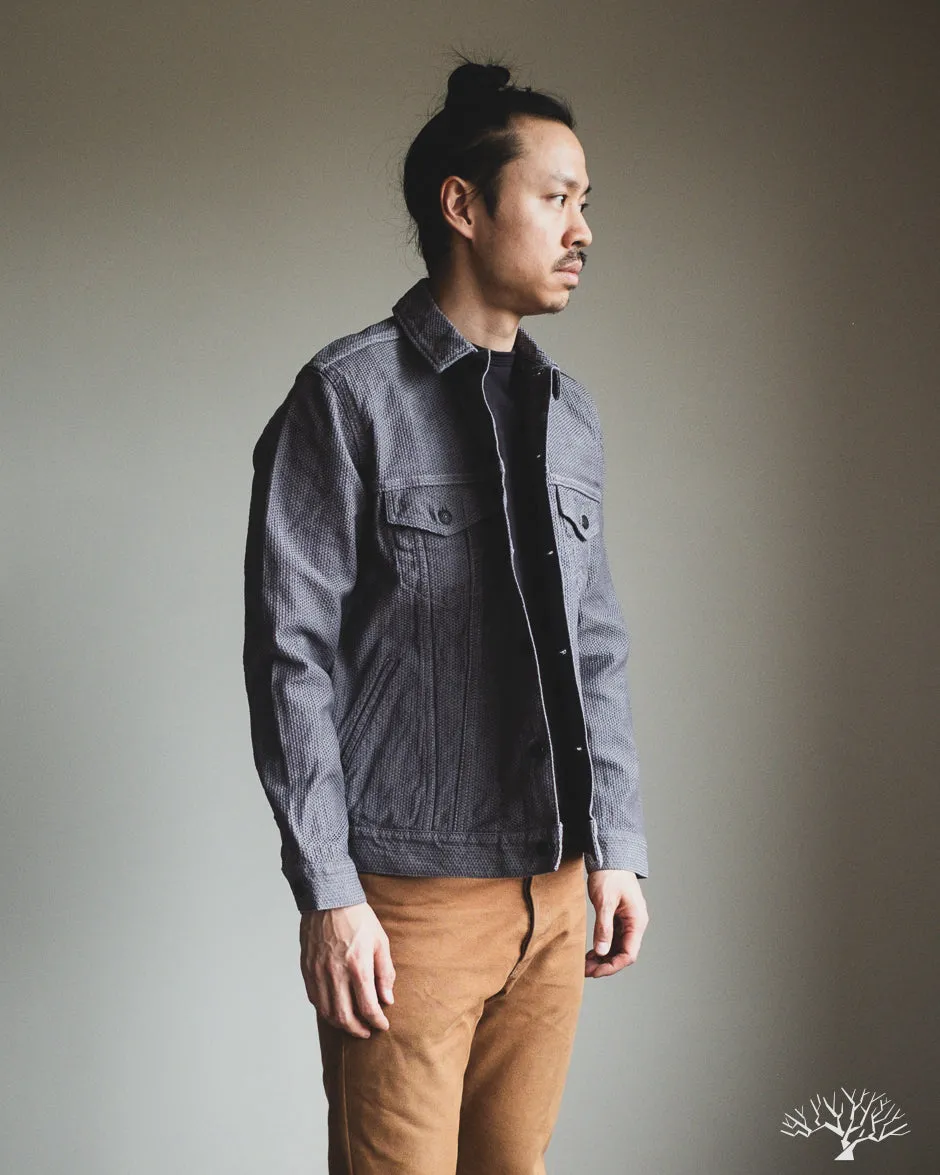 6221 Sashiko Type 3 Jacket - Grey x Black