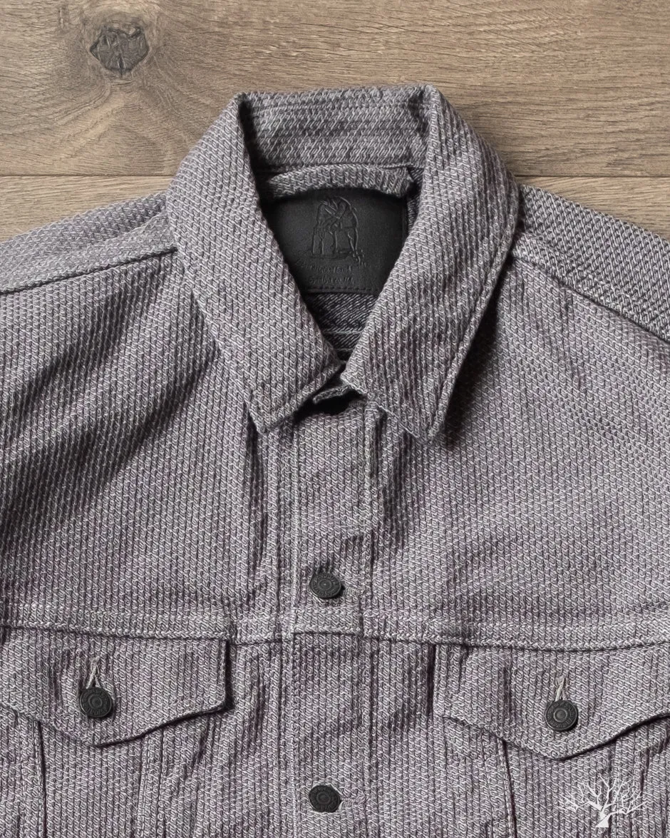 6221 Sashiko Type 3 Jacket - Grey x Black