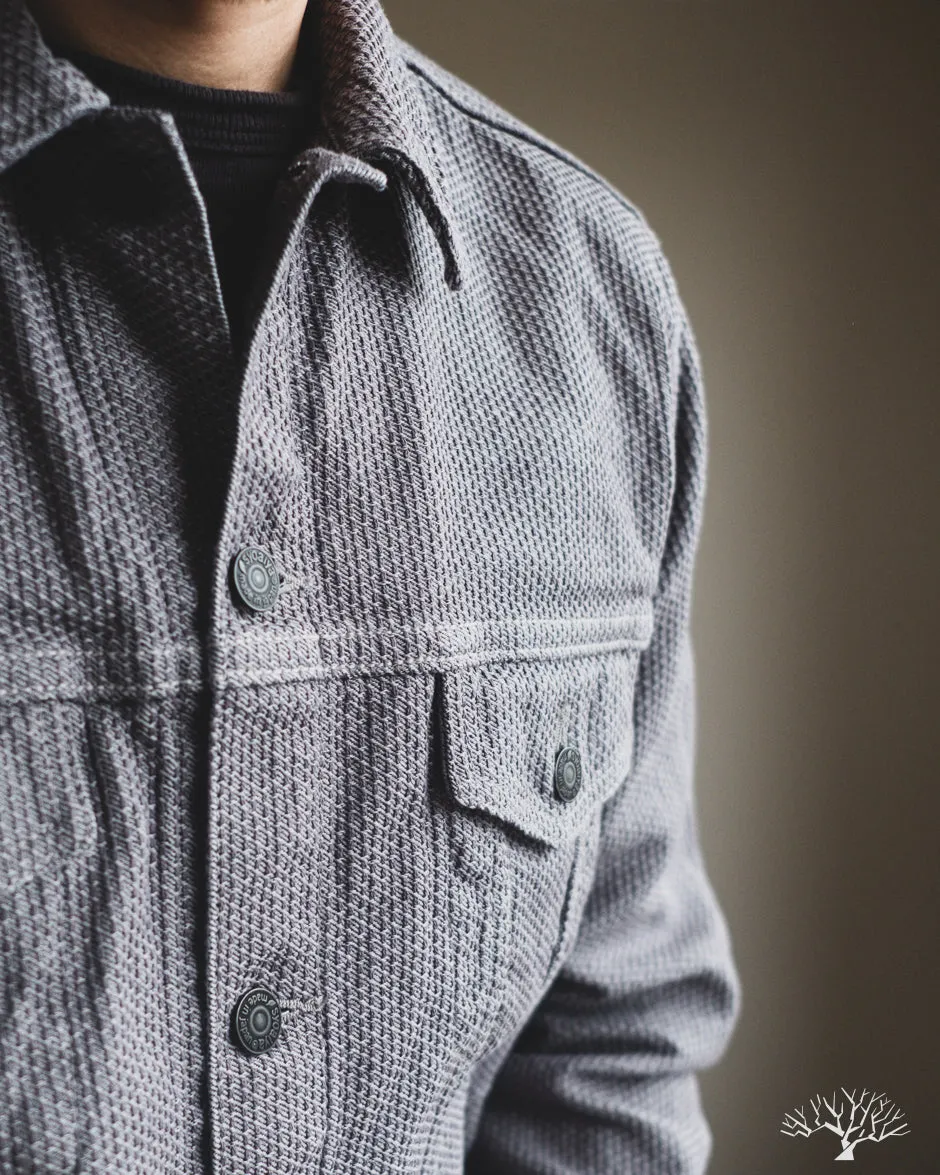 6221 Sashiko Type 3 Jacket - Grey x Black