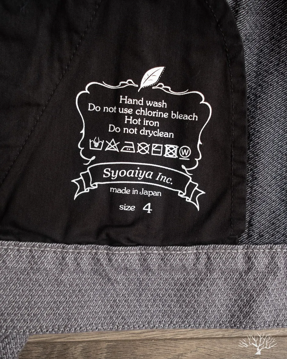 6221 Sashiko Type 3 Jacket - Grey x Black