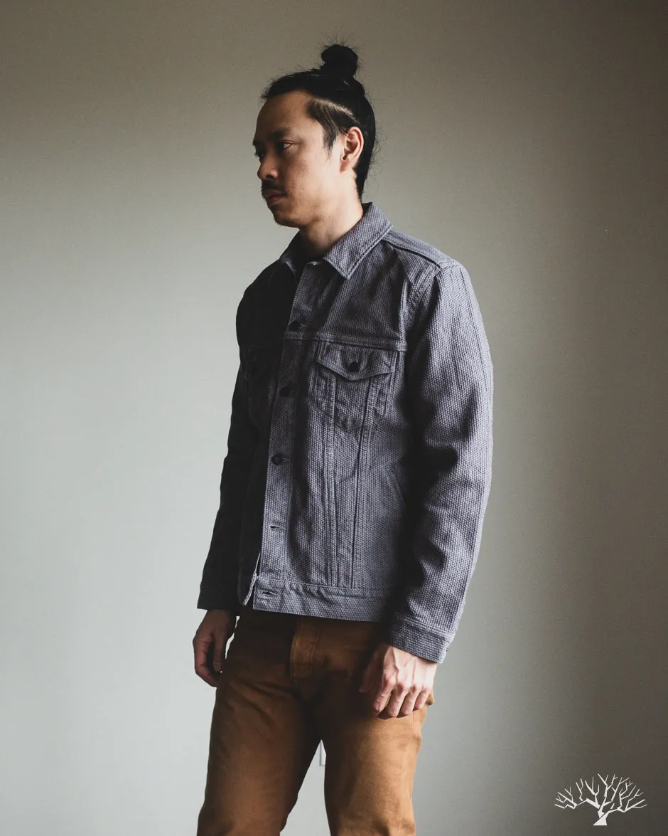 6221 Sashiko Type 3 Jacket - Grey x Black