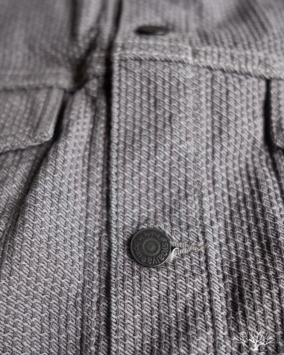 6221 Sashiko Type 3 Jacket - Grey x Black