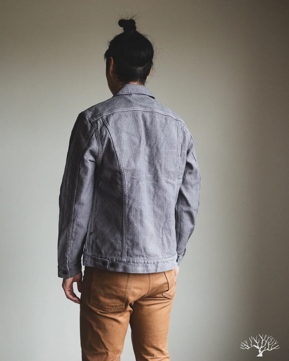 6221 Sashiko Type 3 Jacket - Grey x Black