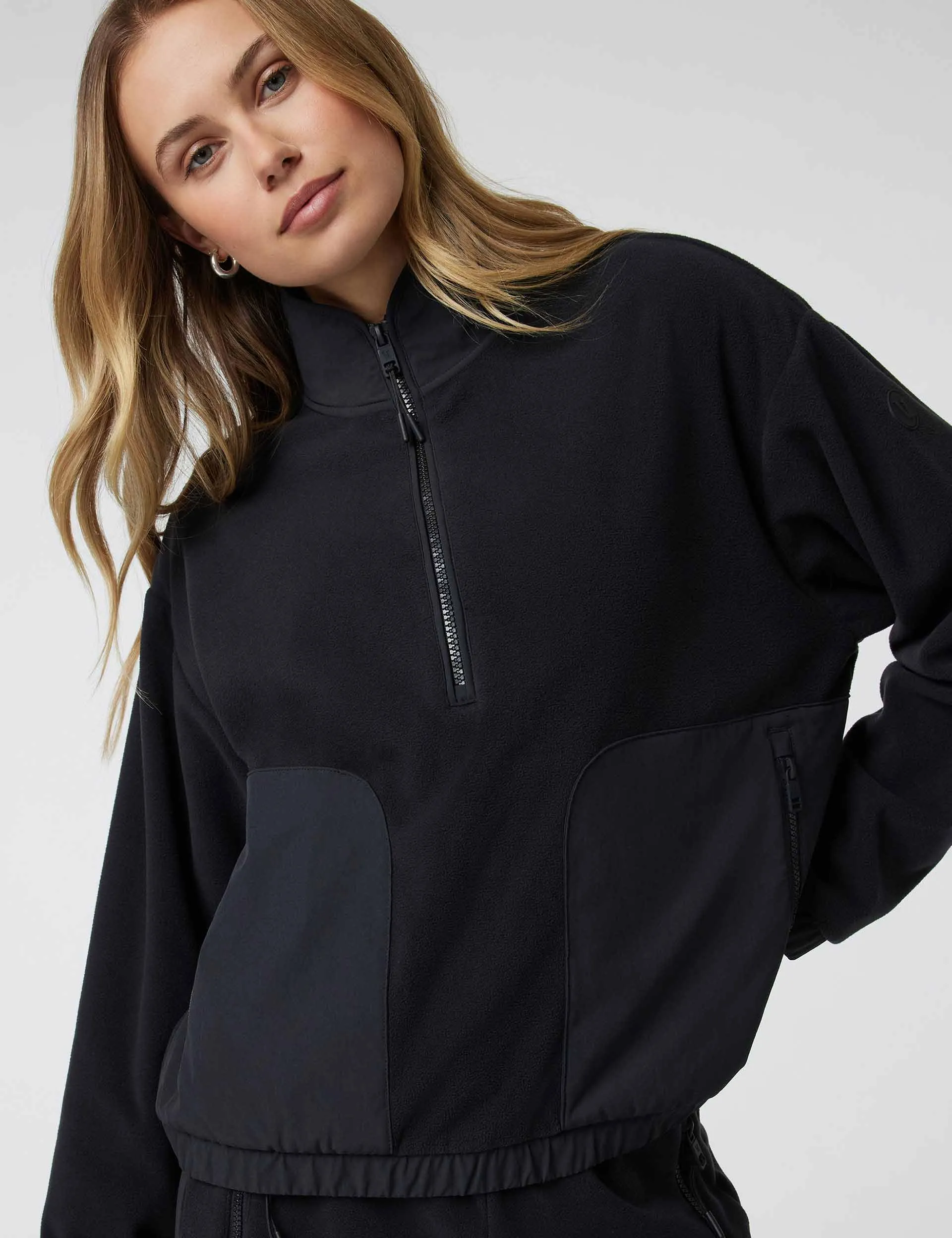 Aspen Half Zip - Black