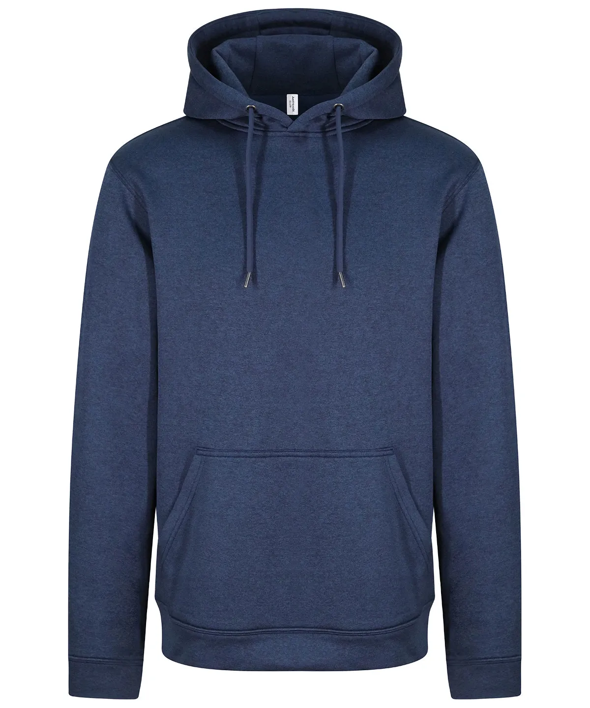 Blue Melange - Sports polyester hoodie