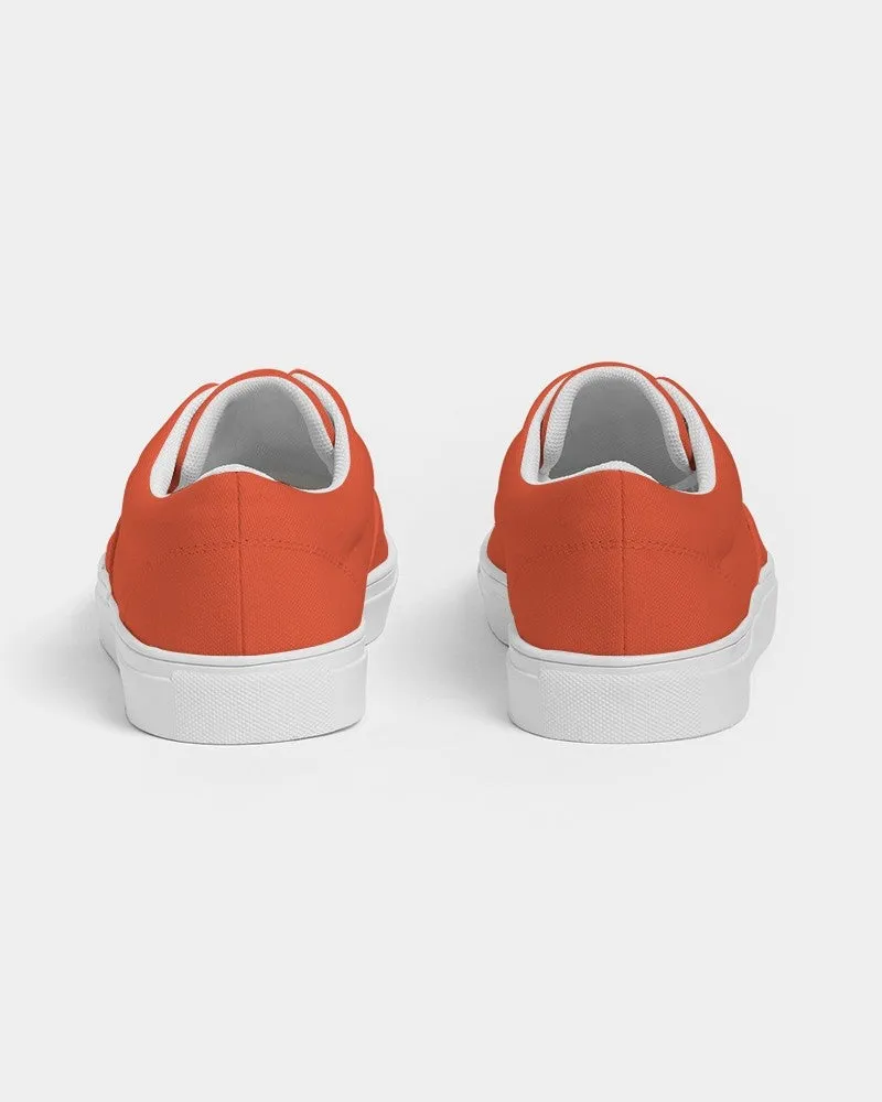 Bright Red Orange Women's Canvas Sneakers | Women's | Bright Pure Red Orange | C0M88Y100K0