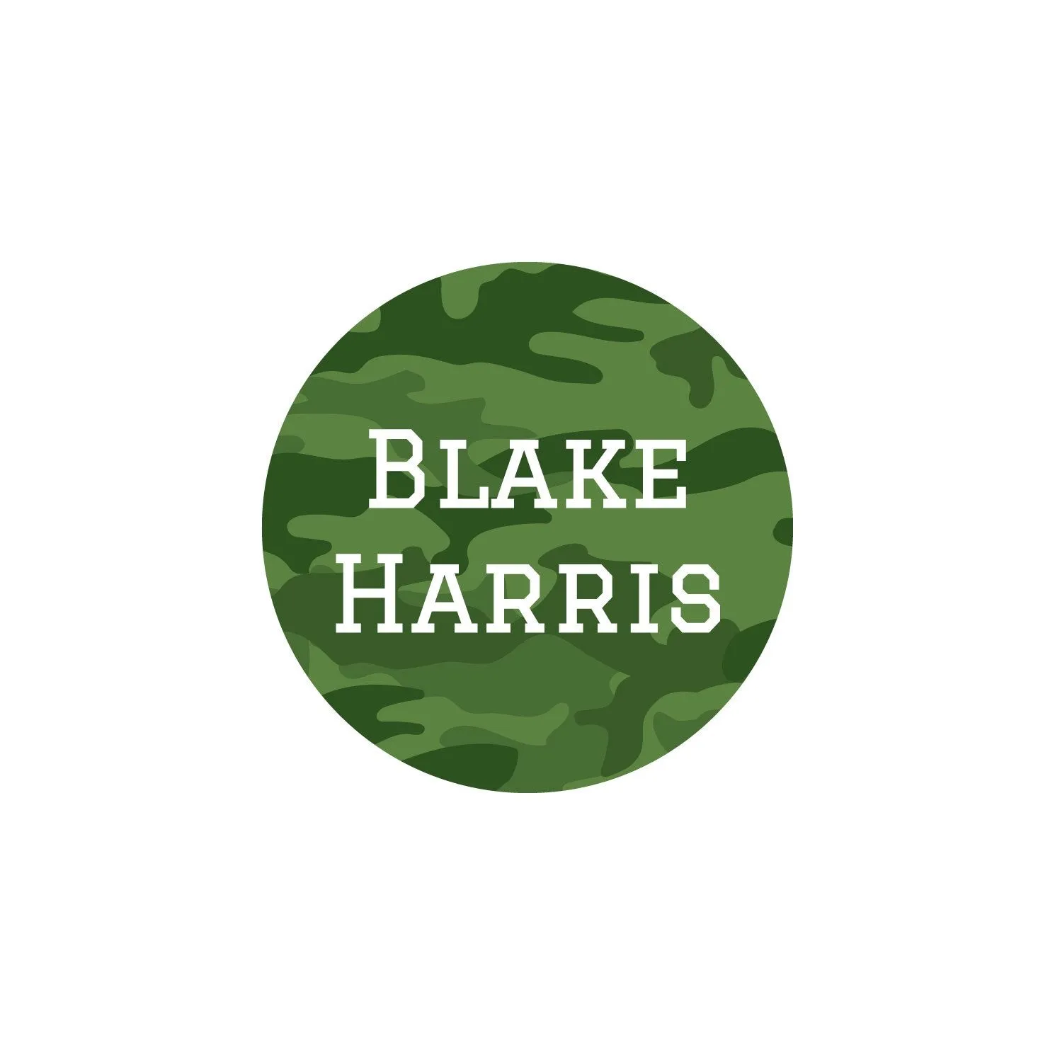 Camo Clothing Labels