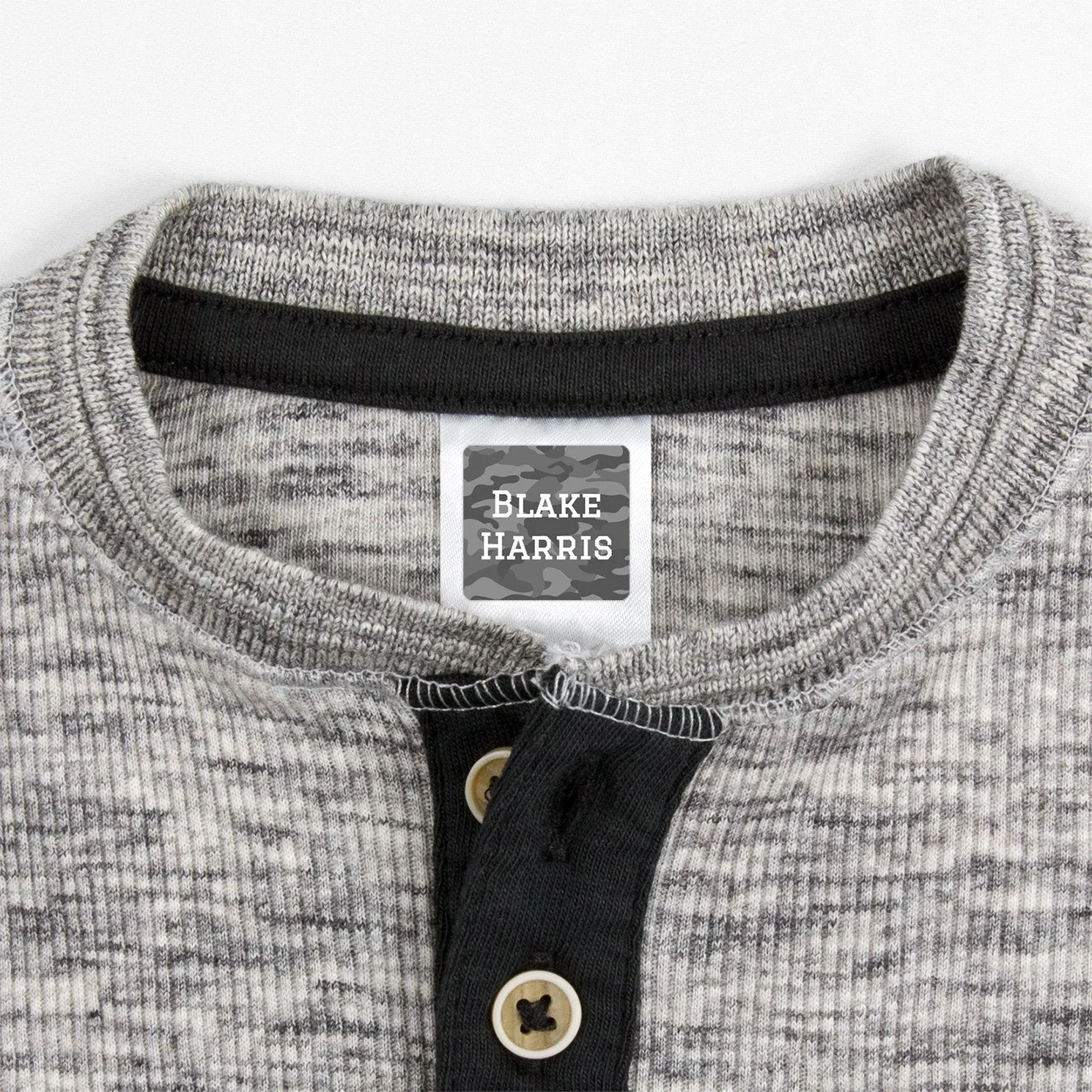 Camo Clothing Labels
