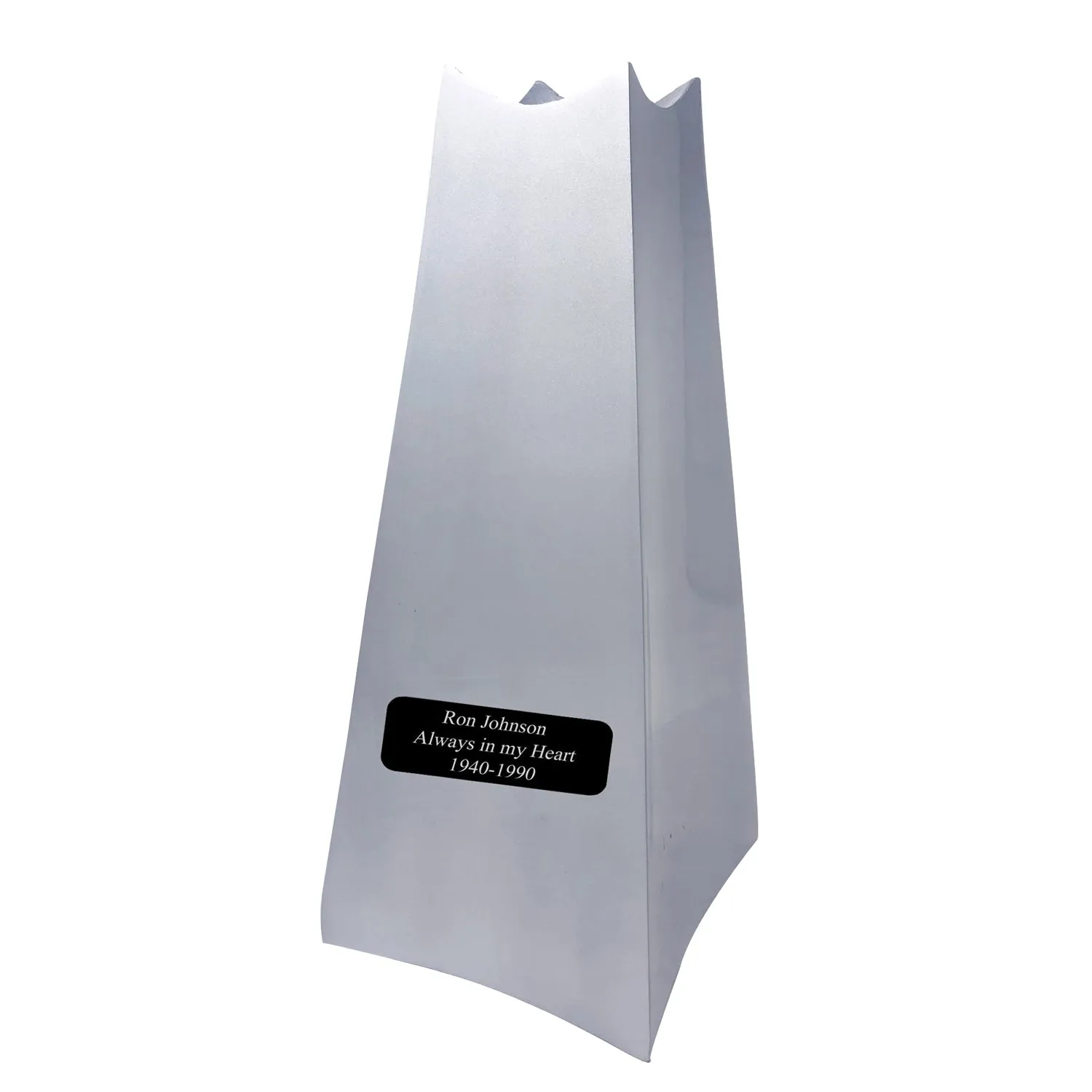 Championship Trophy Cremation Urn with Optional Green Bay Packers Ball Decor and Custom Metal Plaque