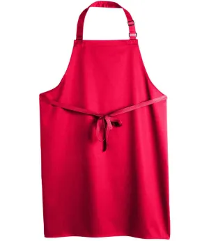 Dennys Polyester Bib Apron | Red