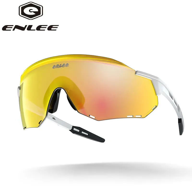 ENLEE Cycling Glasses Outdoor Sports Fashion Polarized Sunglasses Windproof And Universal Sunglasses For Men And Women Bicycle