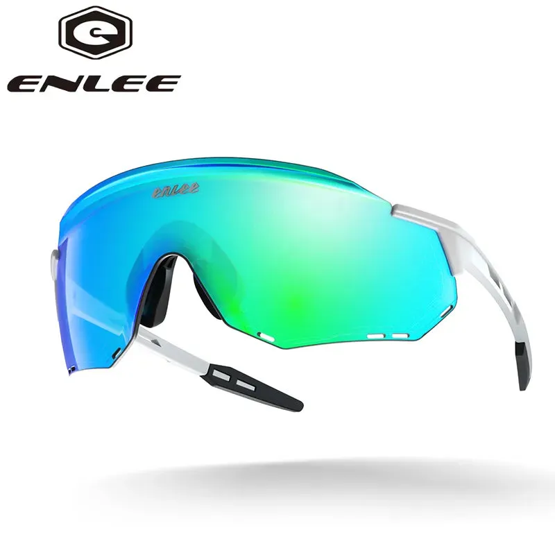 ENLEE Cycling Glasses Outdoor Sports Fashion Polarized Sunglasses Windproof And Universal Sunglasses For Men And Women Bicycle