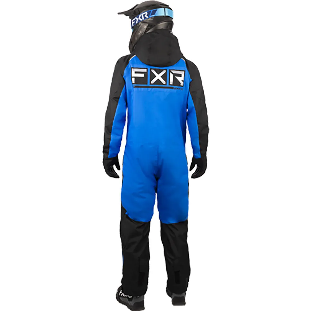 FXR Mens Recruit Lite Snowmobile Monosuit Black/Blue