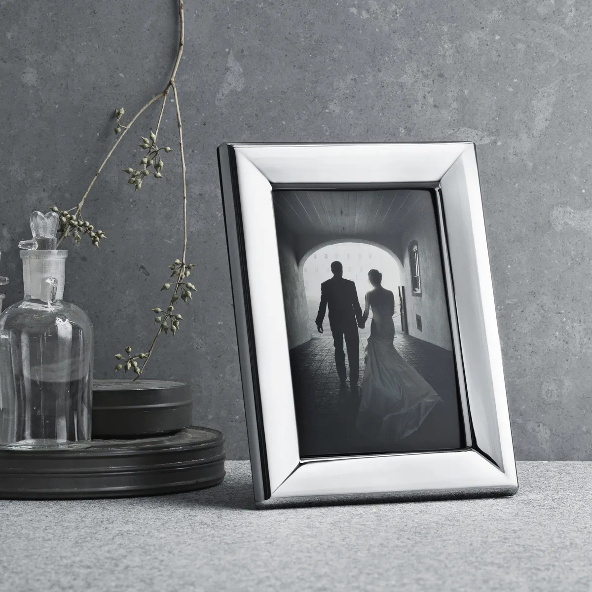 Georg Jensen Modern Stainless Steel Large Picture Frame