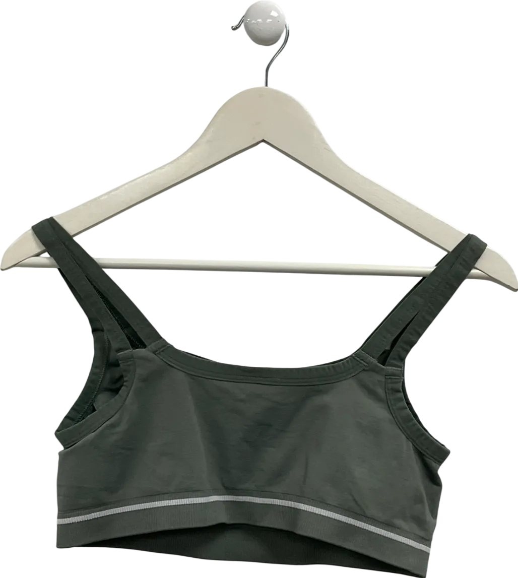 gymshark Green Contrast Seamless Sports Bra UK XL