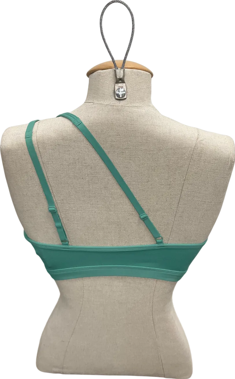 gymshark Green One Shoulder Sports Bra UK M