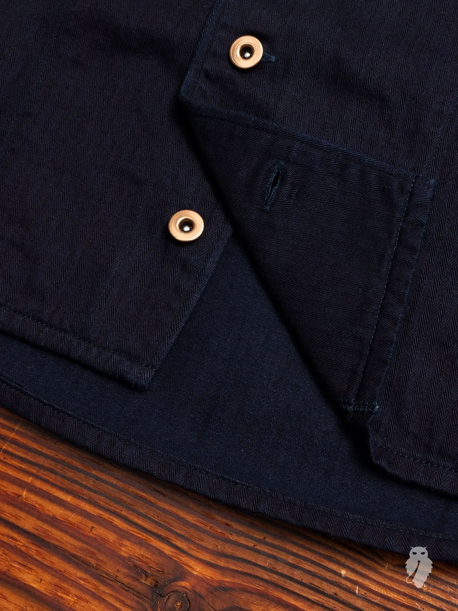 HBT Military Jacket in Indigo