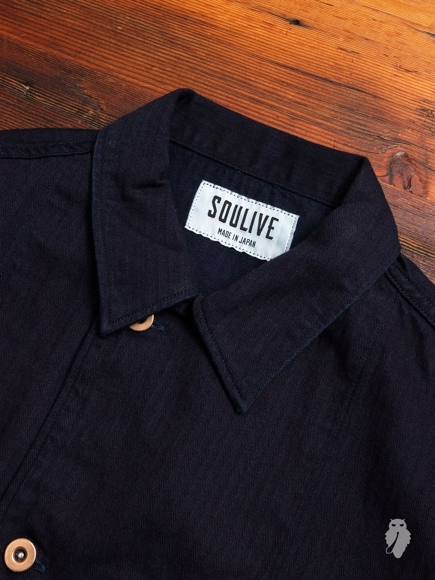 HBT Military Jacket in Indigo