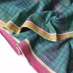 Jade Check Handloom Cotton