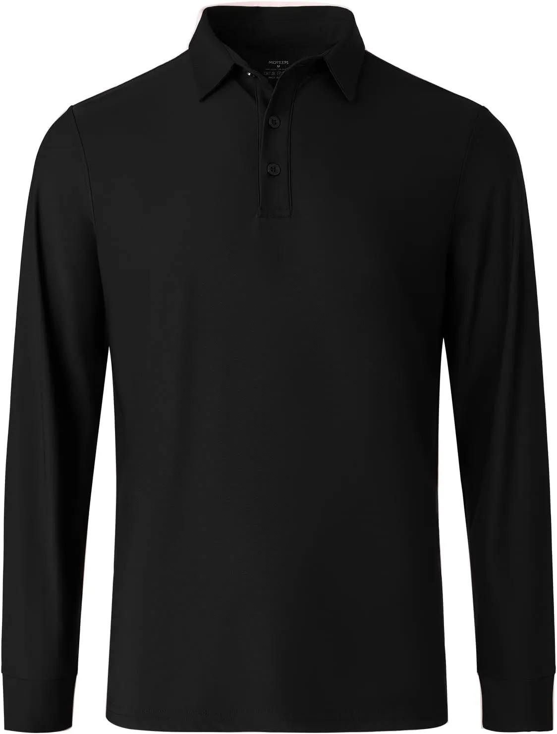 M MOTEEPI Polo for Men Long Sleeve Sun Protection Golf Shirts with Collar UPF 50  Performance Collared Fall Shirts Tennis