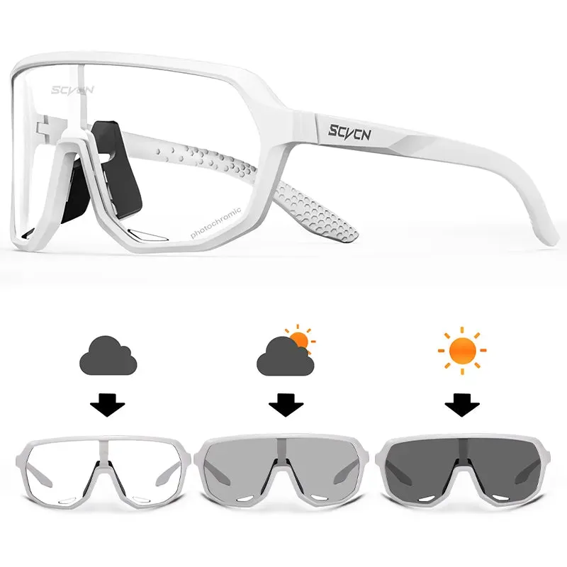 New SCVCN Men Photochromic Cycling Glasses Sports Bicycle Eyewear Goggles Mountain Bike UV400 MTB Camping Sunglasses