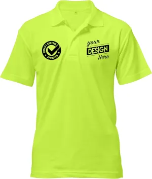 Print Your Design | Custom Personalized Polo Shirt for Men & Women, Short Sleeve Sports Golf Tennis T-Shirt