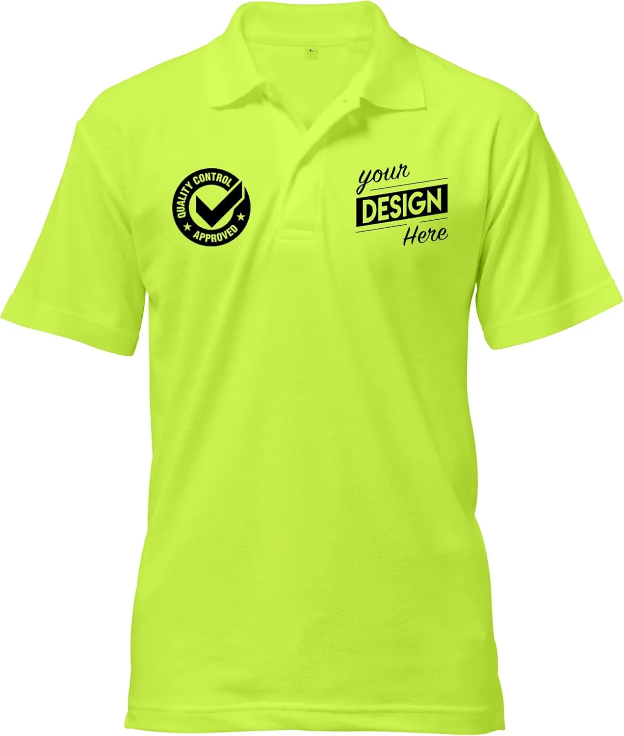 Print Your Design | Custom Personalized Polo Shirt for Men & Women, Short Sleeve Sports Golf Tennis T-Shirt