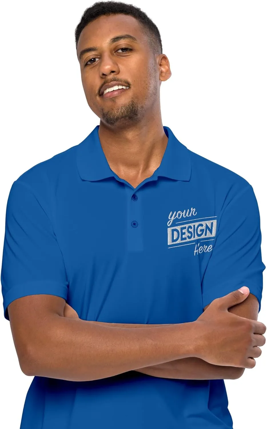 Print Your Design | Custom Personalized Polo Shirt for Men & Women, Short Sleeve Sports Golf Tennis T-Shirt
