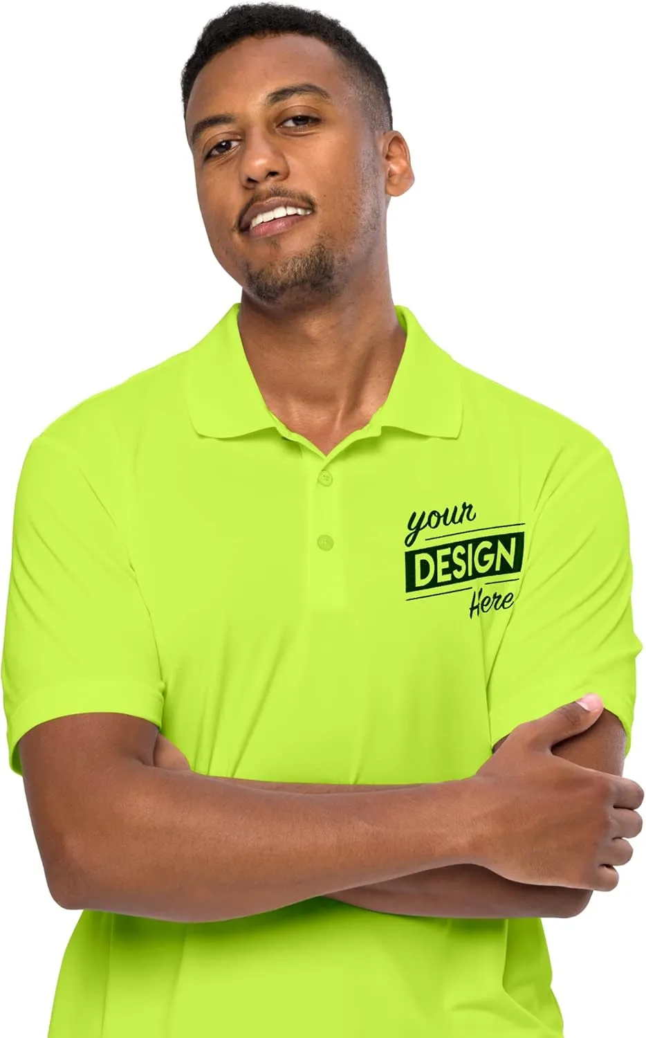 Print Your Design | Custom Personalized Polo Shirt for Men & Women, Short Sleeve Sports Golf Tennis T-Shirt