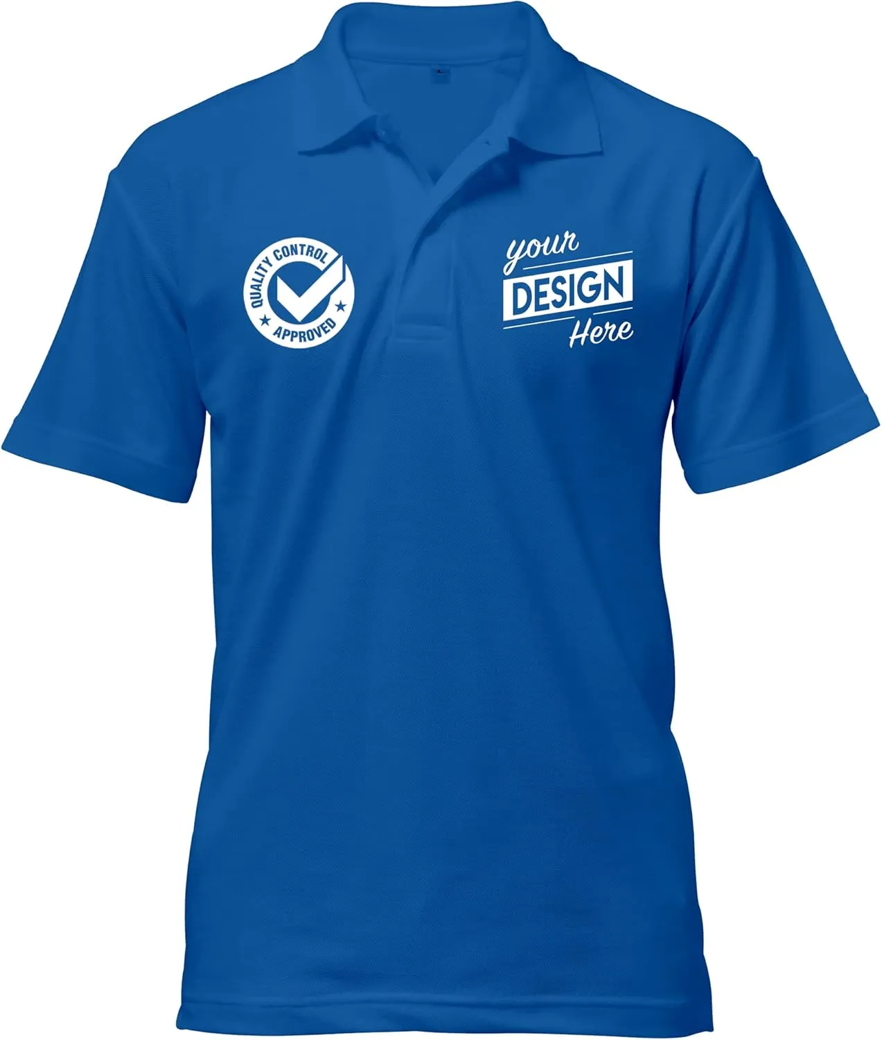Print Your Design | Custom Personalized Polo Shirt for Men & Women, Short Sleeve Sports Golf Tennis T-Shirt