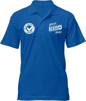 Print Your Design | Custom Personalized Polo Shirt for Men & Women, Short Sleeve Sports Golf Tennis T-Shirt