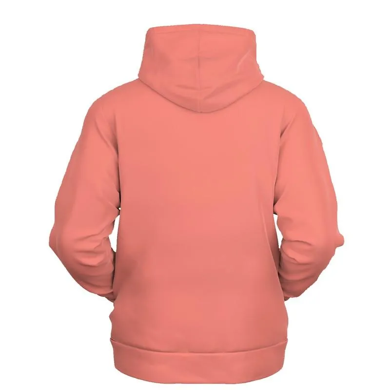 Salmon Hoodie | Unisex | with PLUS sizes | Bright Pastel Pink Red | C0M60Y45K0