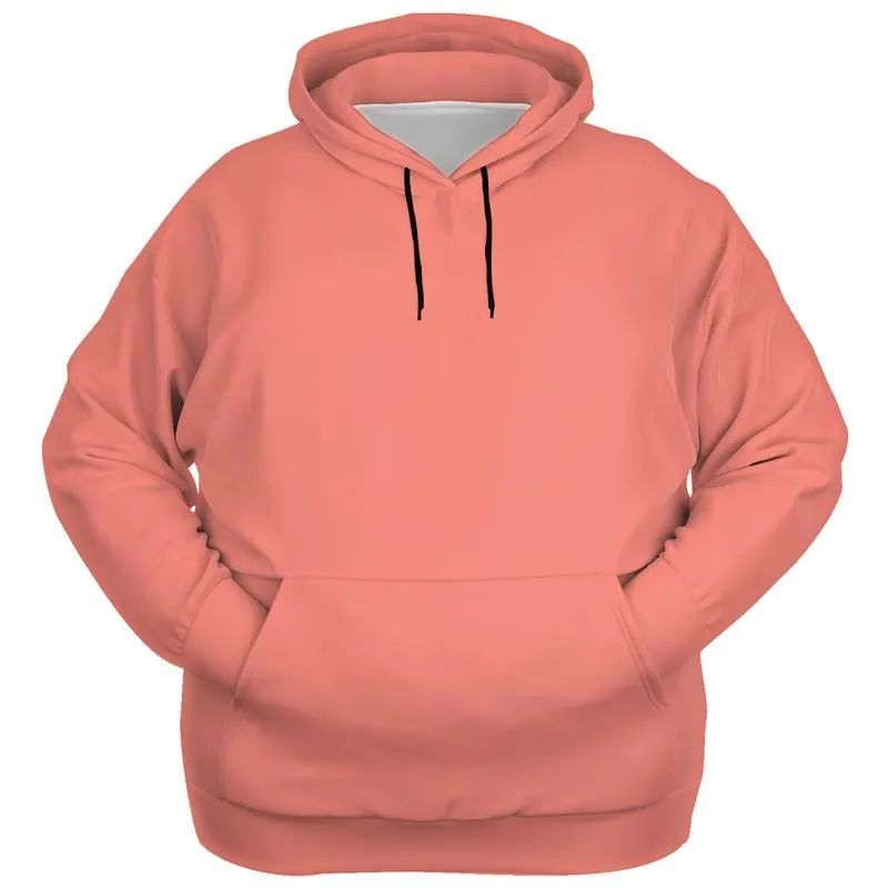 Salmon Hoodie | Unisex | with PLUS sizes | Bright Pastel Pink Red | C0M60Y45K0