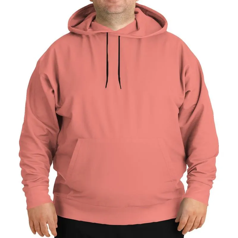 Salmon Hoodie | Unisex | with PLUS sizes | Bright Pastel Pink Red | C0M60Y45K0