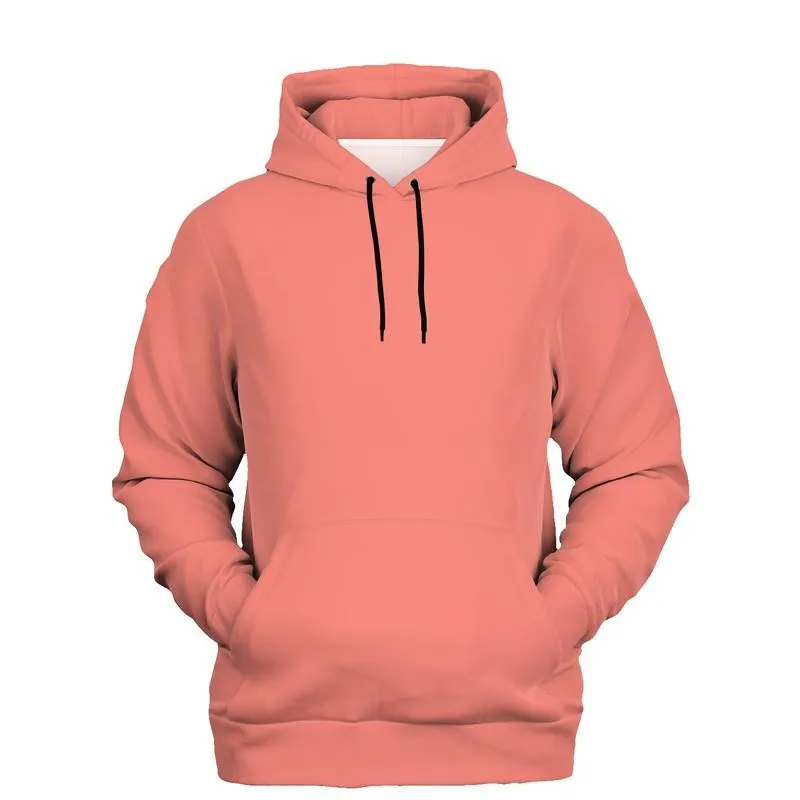 Salmon Hoodie | Unisex | with PLUS sizes | Bright Pastel Pink Red | C0M60Y45K0